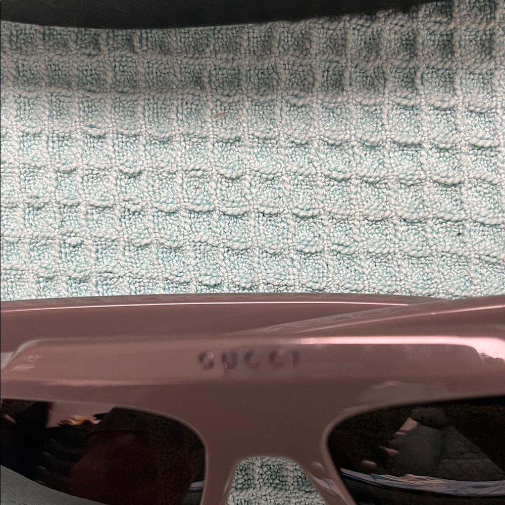 Gucci Gray 56mm Rectangular Sunglasses - image 2